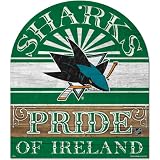 Wincraft St. Patrick's Day San Jose Sharks "Pride of Ireland" Wood Sign