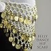ON SALE!! HOTER® Chiffon Dangling Gold Coins Belly Dance Hip Scarf, Vogue Style
