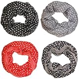 SCHLAUCHSCHAL IN VERSCHIEDENEN FARBEN MIT PUNKTE-MUSTER DAMEN TOP QUALIT�T 100% VISKOSE TUCH HALSTUCH UNI