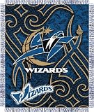 Washington Wizards NBA Woven Jacquard Blanket Tatoo Series