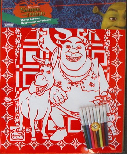 Childrens Toyshop  Toys : 2 Shrek the Third Velvet Doodle Posters