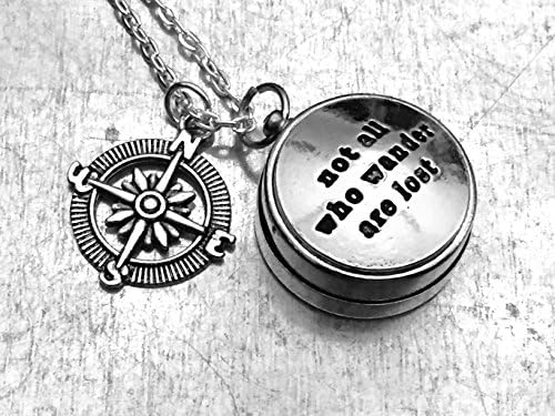 Mini Not All Those Who Wander Are Lost Working Compass, Inspired the Lord of the Rings