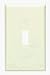 Leviton 1 Gang Wallplate, Toggle, Almond #013-82001-000
