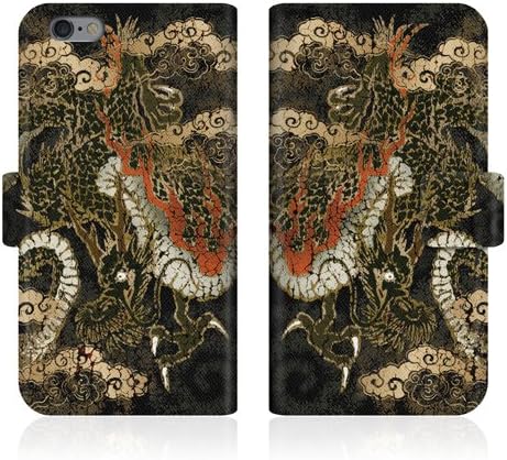 CaseMarket Original Design [ Rising Dragon The Ryu Japanese Art - Black Doragon Slim Diary ] for Apple iPhone6 (4.7) Wallet Case Made in Japan