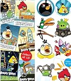 22 Angry Birds Stickers and Tattoos - 10 tats & 12 Stickers