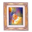 Pope John Paul II - Framed Art, 13.25" x 15.5" - Artwork by Cromo N.B., Italy