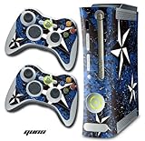 New XBOX 360 Console Protective Decal Skin - Northstar Blue