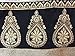 DivyaEmporio Women's Anarkali Unstitched Dress Material Free Size Black