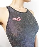 光沢系競泳水着(ドットホログラム)ブラック/Mサイズ