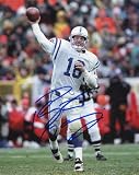 Peyton Manning Autographed/Hand Signed Indianapolis Colts Football 8x10 Photo