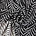 Chicwe Women's Plus Size Printed Chevron Border Sleeveless Dress - Knee Length Casual Party and Work Dress