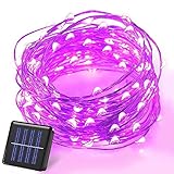 Kyson イルミネーションライト ソーラー充電式 10メートル 100LED電球　フェアリーライト ガーデンライト 結婚式 パーティー 庭 室外 室内用【PSE認証済み】