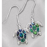 Signature Sterling Abalone Turtle Earrings