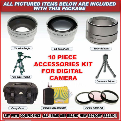 10 PC SUPER ACCESSORY KIT FOR NIKON COOLPIX 8700 5700
