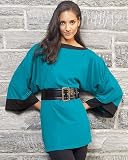 Color block tunic tee