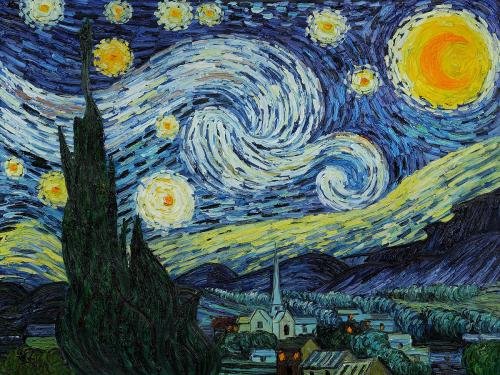 Art Reproduction Oil Painting - Starry Night 