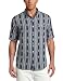 True Grit Men's Baja Pueblo Short Sleeve One Pocket Shirt, Denim, X-Large