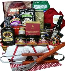 Grilling Creations Spice it Up Right BBQ Sauce & Fixins' Gift Basket - The Perfect Gift For Him!