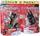 61IJzth3PcL. SL160  Transformers Universe Robots In Disguise (Cybertron Re Issue) 2 Pack Deluxe Class 6 Inch Tall Robot Action Figure Set   Search for the Pirate Moon   Autobot DOWNSHIFT with Twin Heavy Magnum Force Blasters and Decepticon CANNONBALL with Rotary Cannons and 