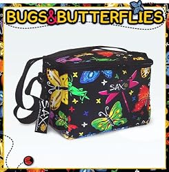 Butterflies Lunch Box Cooler Insulated Butterfly Theme Bag- NO Lead Lead-Free Lunchbox