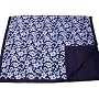 Tuffo Water-Resistant Outdoor Blanket with Carrying Case, Navy Hawaii