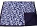Tuffo Water-Resistant Outdoor Blanket with Carrying Case, Navy Hawaii