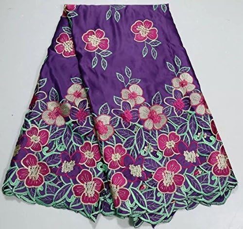 Z-han8316-1 Indian george fabric, african silk george lace fabric for wedding party dresses 5 yards per piece