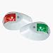 Perko L.E.D. Side Lights - Red/Green - 12v - White Epoxy Coated Housing