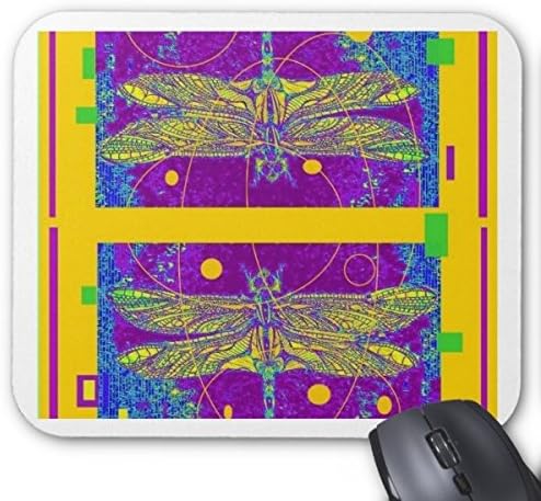 Fly Mousepad Rectangle Non-Slip Rubber Mousepad Gaming Mouse Pad Custom Gold Purple Modern Design By Sharles Mouse Pad