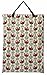 Large Hanging Wet/Dry Cloth Diaper Pail Bag for Reusable Diapers or Laundry (Red Elephant)