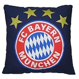 FC Bayern München Fanartikel Kissen Wappen Goldsterne