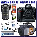 Nikon D3S Digital SLR Camera (Camera Body) + Nikon AF-S Zoom Nikkor 24-70mm f/2.8G ED Autofocus Lens + Extreme Power & Precision Bundle
