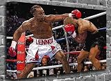 Lennox Lewis Puches Mike Tyson - Sports Boxing Canvas Art Canvas Print Print Picture Size: (40