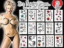 Temporary Tattoos, Xtra Naughty, 75-Count Packages (Pack of 2)