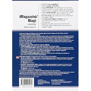 Il Ragazzini/Biagi concise. Dizionario inglese-italiano. Italian-English dictionary. Con aggiornamento online