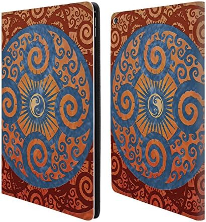 Official Peter Barreda Anqua Waterstone Luminous Spirit Mandalas Leather Book Wallet Case Cover For Apple iPad Pro 12.9