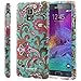 Samsung Galaxy Note 4 Case - Fosmon MATT Series 2 Piece Design Hard Snap-On Case for Samsung Galaxy Note 4 (Vintage Paisley)
