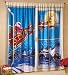Christmas Curtain Santa & Reindeer by Collections Etc