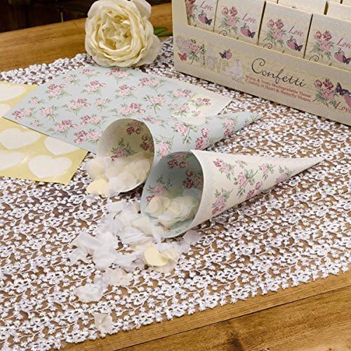 With Love - Pack of 10 Confetti Cones 672458 by Neveti