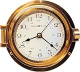 HOWARD MILLER NAVIGATOR SOLID BRASS WALL CLOCK