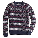 (ジェイ クルー) J.CREW 《Lambswool Fair Isle Sweater:ラムウール フェアアイル柄 ニット セーター＜Hthr Navy＞》 [並行輸入品]