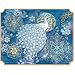 Snowy Peacock Die Cut Placemats - Punch Studio