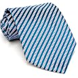 Paul Smith Turquoise Striped Silk Necktie 47