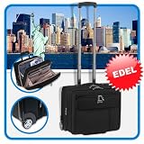 Trolley Handgep�ck BoardingCase CheckIn Reise Koffer Polyester schwarz 35L "New York" Businessgep�ck 203501