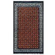 5' x 2'6" Hand-Knotted Tibetan Wangden Lotus Flower Wool Area Rug