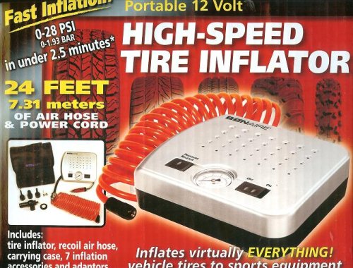 Bonaire Fast Inflation Portable 12 Volt High-speed Tire Inflator