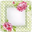 Caspari Entertaining with Caspari Isabelle's Peony Paper Salad/ Dessert Plate, Pack of 8