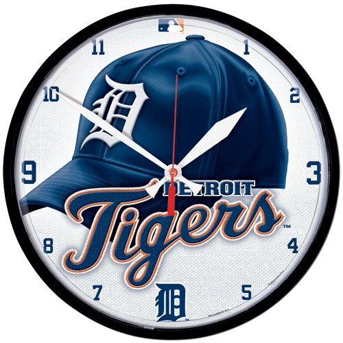 Detroit Tigers MLB Round Wall Clock