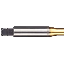 Dormer MTT-X E099 Powdered Metal Thread Forming Tap, Coolant-Through, TiN Coated, Round Shank With Square End, Modified Bottoming Chamfer