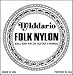 D'Addario Single Classical/Folk Guitar Clear Nylon 032 Ball End Strings